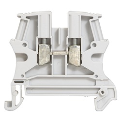Morsetto standard VIKING3 6mmq vite 1 collegamento fase grigio passo 8mm