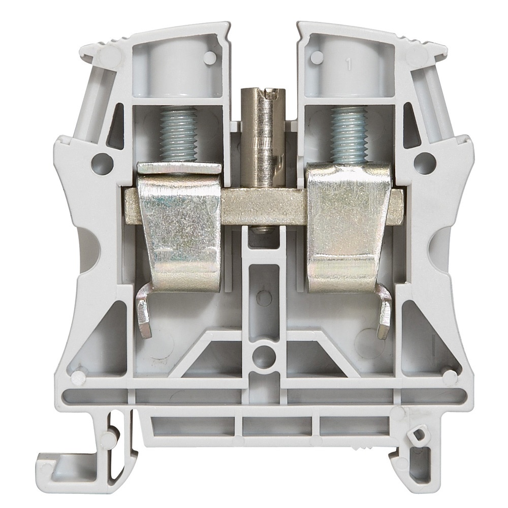Morsetto elettrico VIKING3 vite standard 16 mmq collegamento 1 entrata 1 uscita grigio