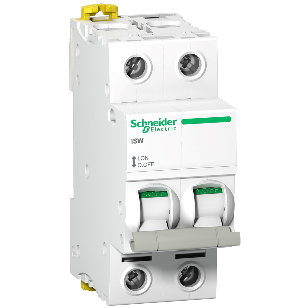 Interruttore sezionatore modulare iSW 2 poli 40A 415V per controllo e isolamento