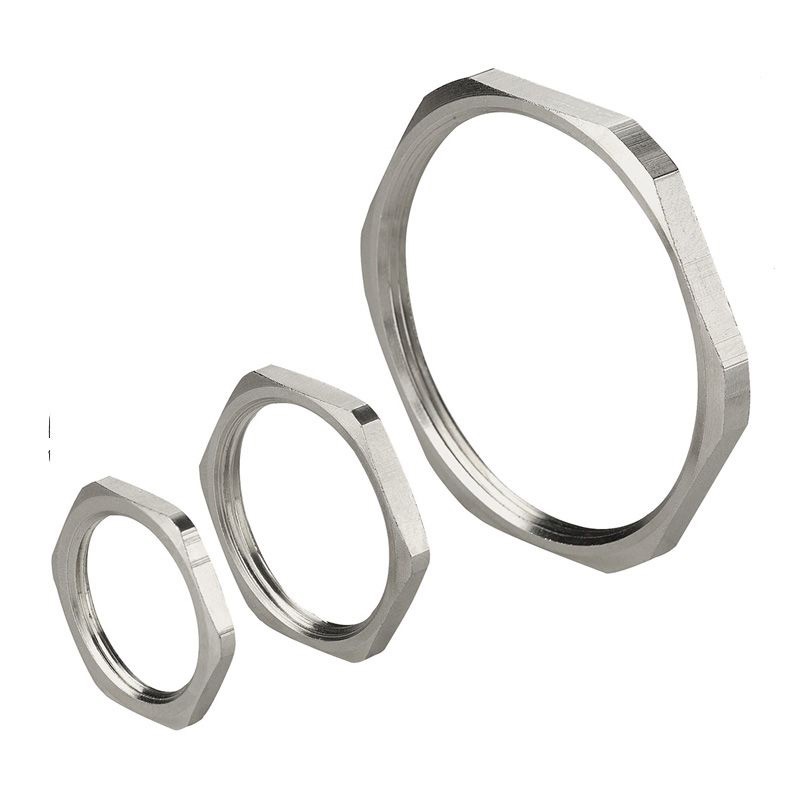 Ghiera metal nichelata PG13,5 in ottone per filettature elettriche standard