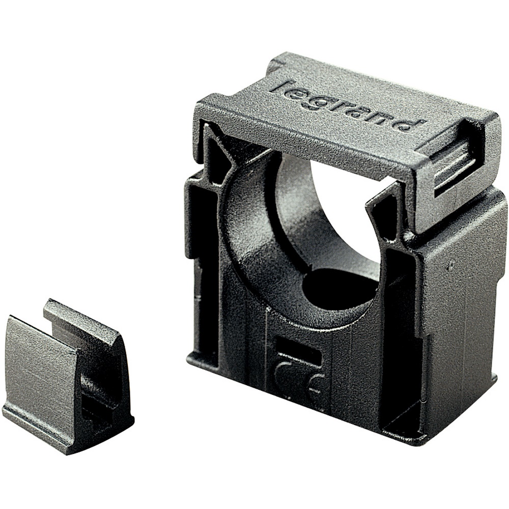 Clip fissaggio diametro 12 mm nero PA6.6 autoestinguente applicazioni elettriche