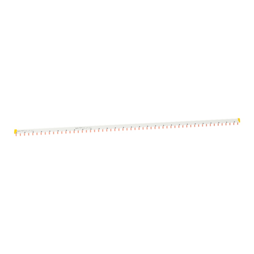 Pettine collegamento tagliabile 2 poli 57 moduli 1000mm per Acti9 iC60 installazioni N+L1 bianco
