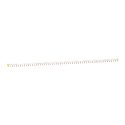 Pettine collegamento tagliabile 2 poli 57 moduli 1000mm per Acti9 iC60 installazioni N+L1 bianco