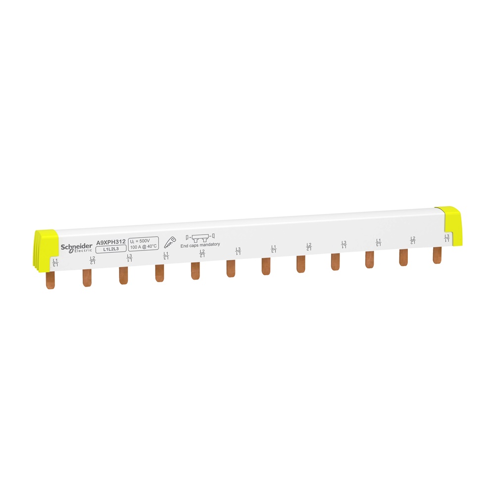 Pettine collegamento tagliabile iC60/STI 3 poli 12 moduli distribuzione elettrica industriale