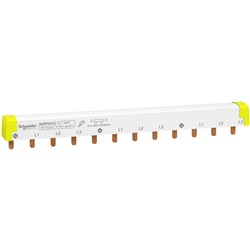 Pettine collegamento tagliabile 4 poli 12 moduli per interruttori Acti9 iC60 installazioni trifase neutro