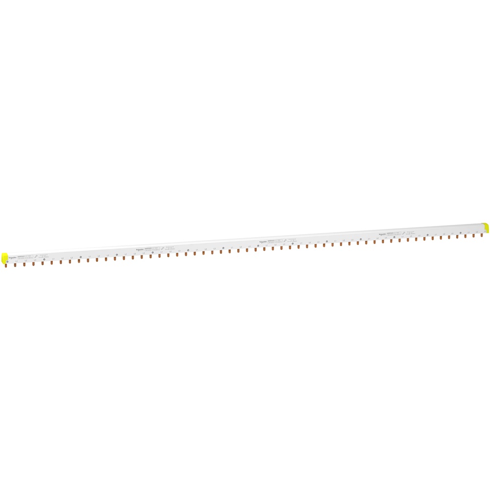 Pettine collegamento tagliabile 4 poli 57 moduli per interruttori Acti9 iC60 installazioni N+3L