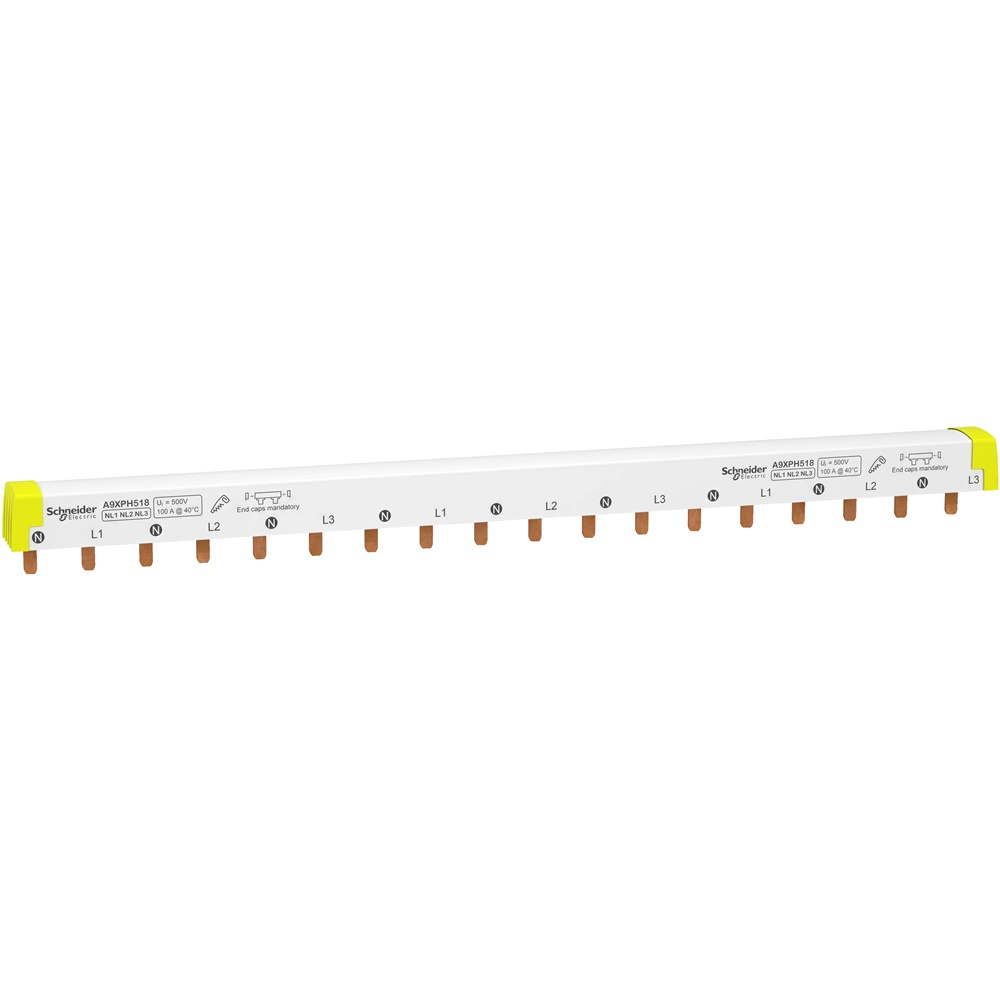 Pettine collegamento tagliabile IC60/STI 3P+N 18 moduli per installazioni N L