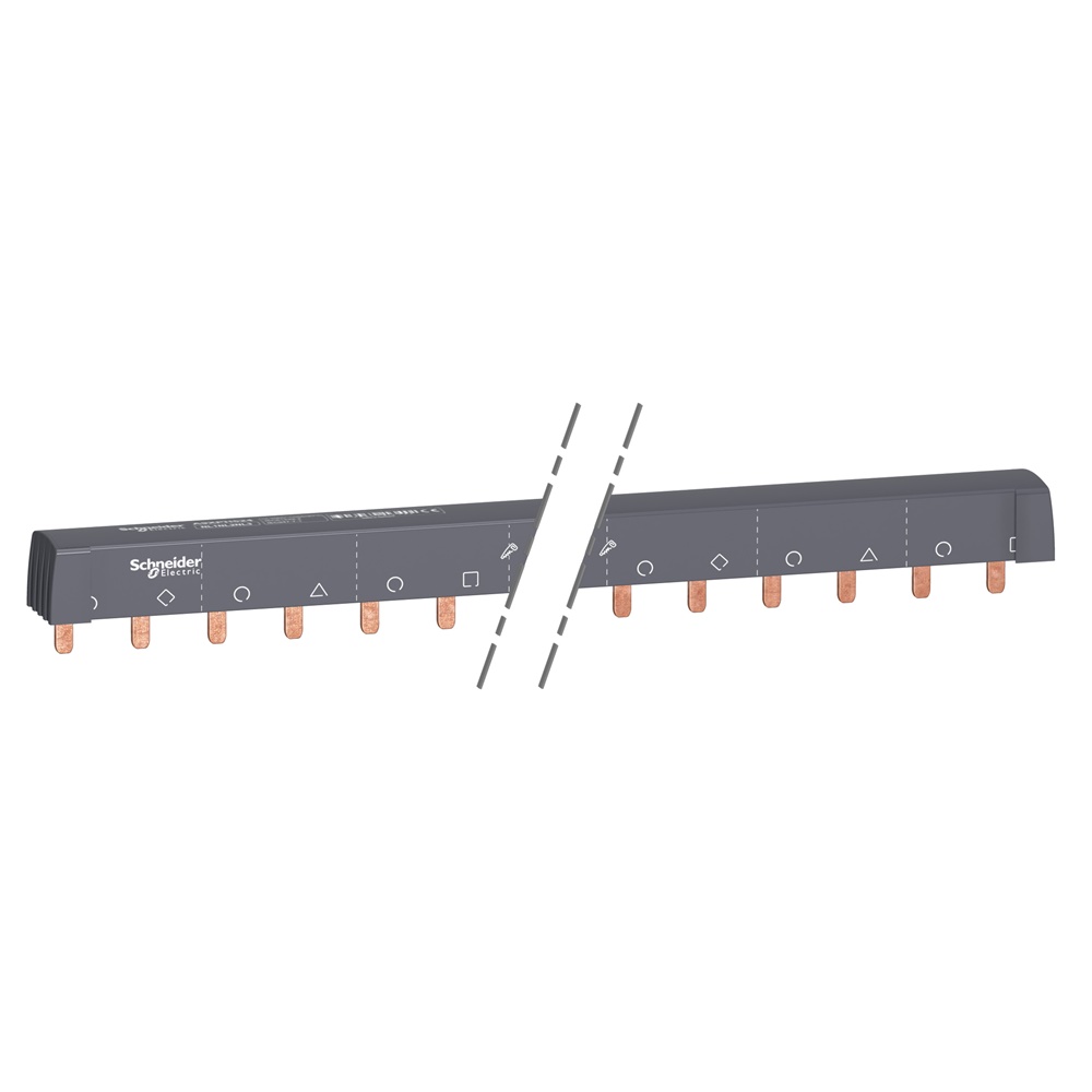 Pettine collegamento tagliabile 3P+N 24 moduli per distribuzione elettrica Acti9 iC60