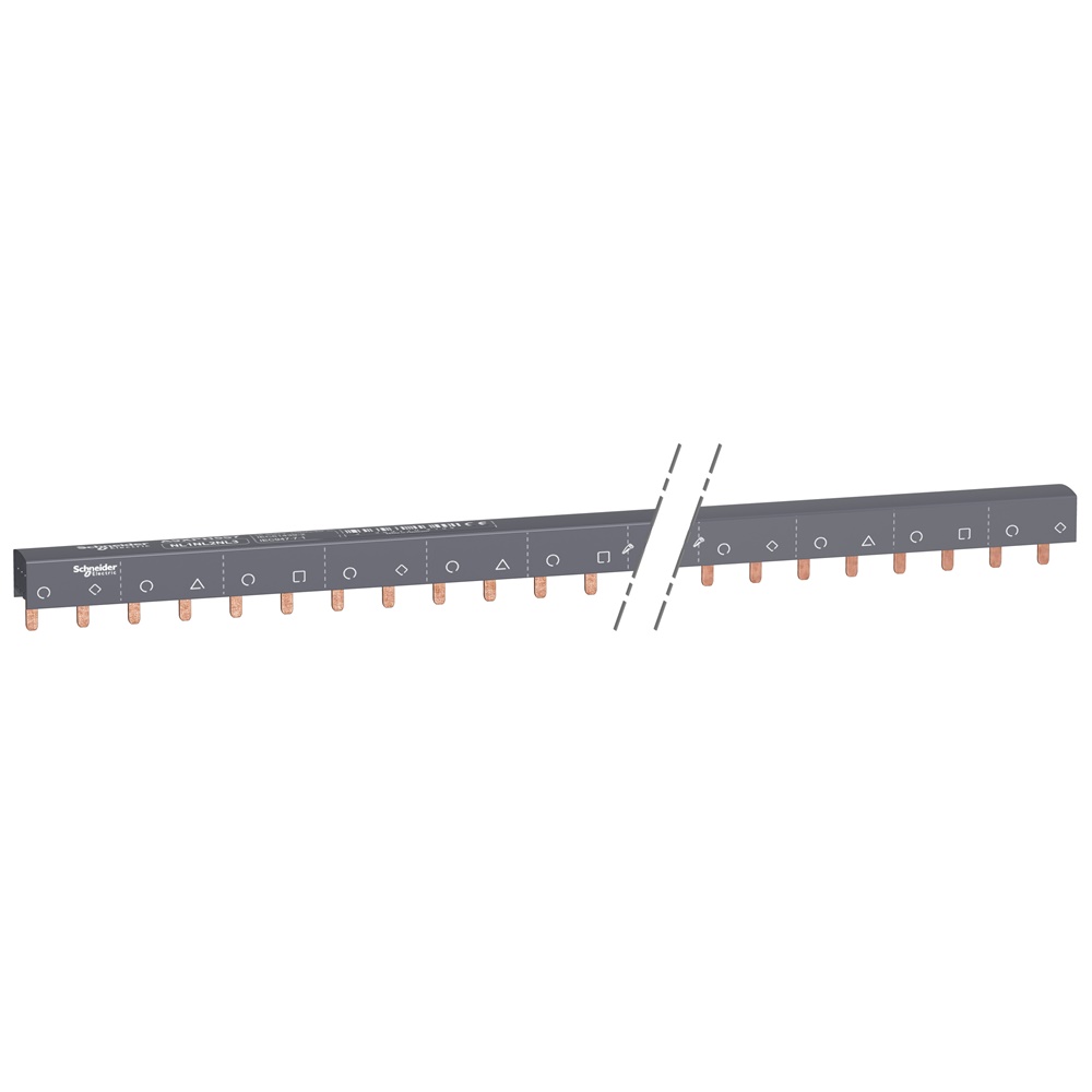 Pettine collegamento tagliabile 3P+N 57 moduli 1000mm per Acti9 iC60 distribuzione elettrica