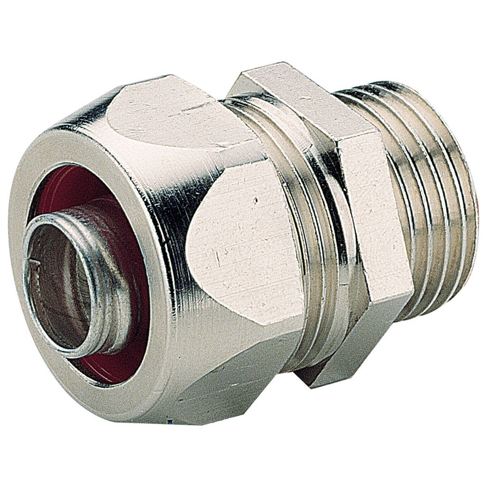 Raccordo metallico PG16 diametro interno 15,5mm per guidacavi metaloplastici Serie 2000 Metal