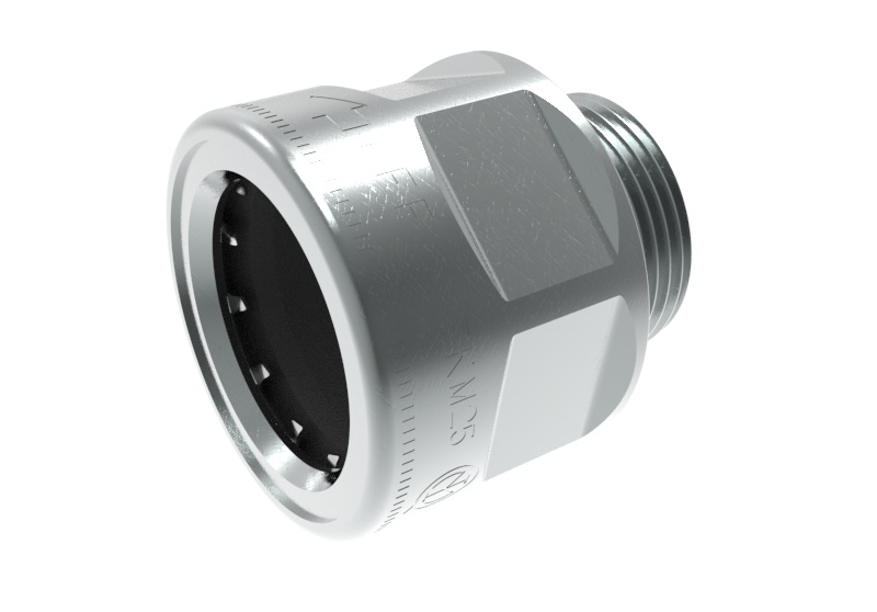 Raccordo rapido maschio Tilok TKM filettatura M20x1,5 diametro tubo 20mm