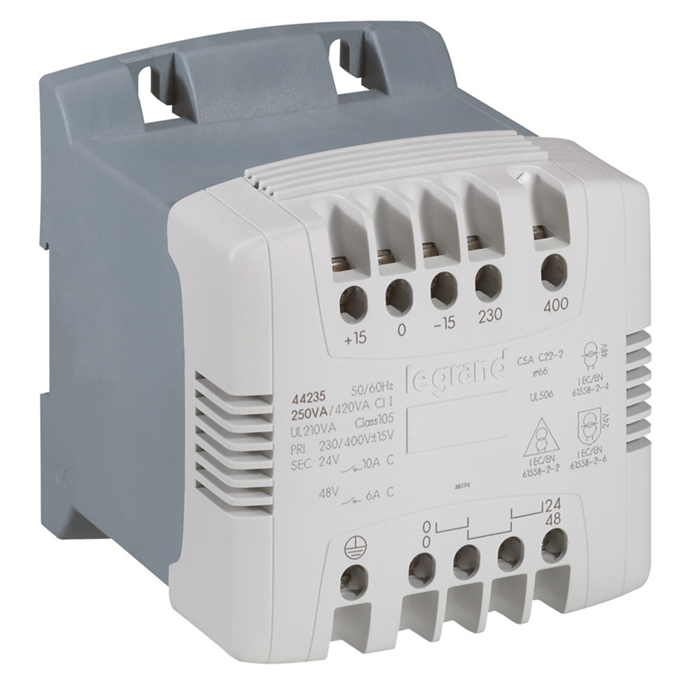 Trasformatore comando/sicurezza 63 VA 230/400 V 12/24 V