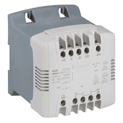 Trasformatore comando isolamento 400VA 230/400V primario 115/230V secondario filtraggio correnti parassite