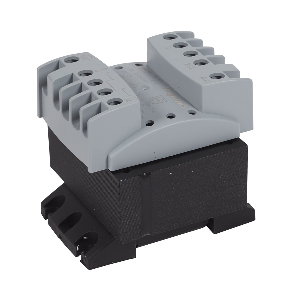 Trasformatore isolamento sicurezza 100VA 230/400V 12/24V monofase IEC EN61558-2-6