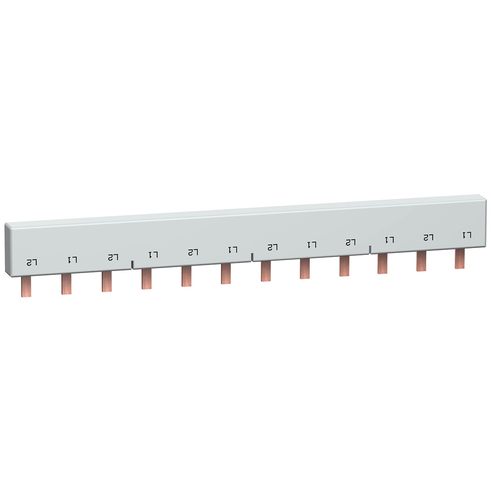 Pettine collegamento 24 passi 3 poli Multi9 per installazioni L, 12 moduli 18 mm, 4 dispositivi 3P