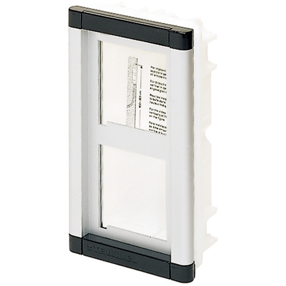 Portamoduli incasso Tersystem 2 moduli alluminio compatto per impianti elettrici