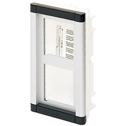Portamoduli incasso Tersystem 2 moduli alluminio compatto per impianti elettrici