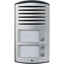 Pulsantiera audio 2 fili alluminio 3 pulsanti installazione parete IP54 IK07 interfono controllo accessi