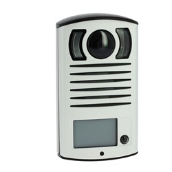 Pulsantiera videocitofono Linea 2000 monofunzione 2 fili con telecamera colore e LED per installazione parete IP54 IK07