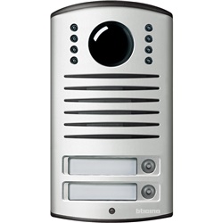 Pulsantiera videocitofonica Linea 2000 2 fili 2 pulsanti telecamera colore IP54 IK07