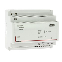 Alimentatore 2 fili 1,2A montaggio 6 moduli DIN per impianti audio video e elettrici