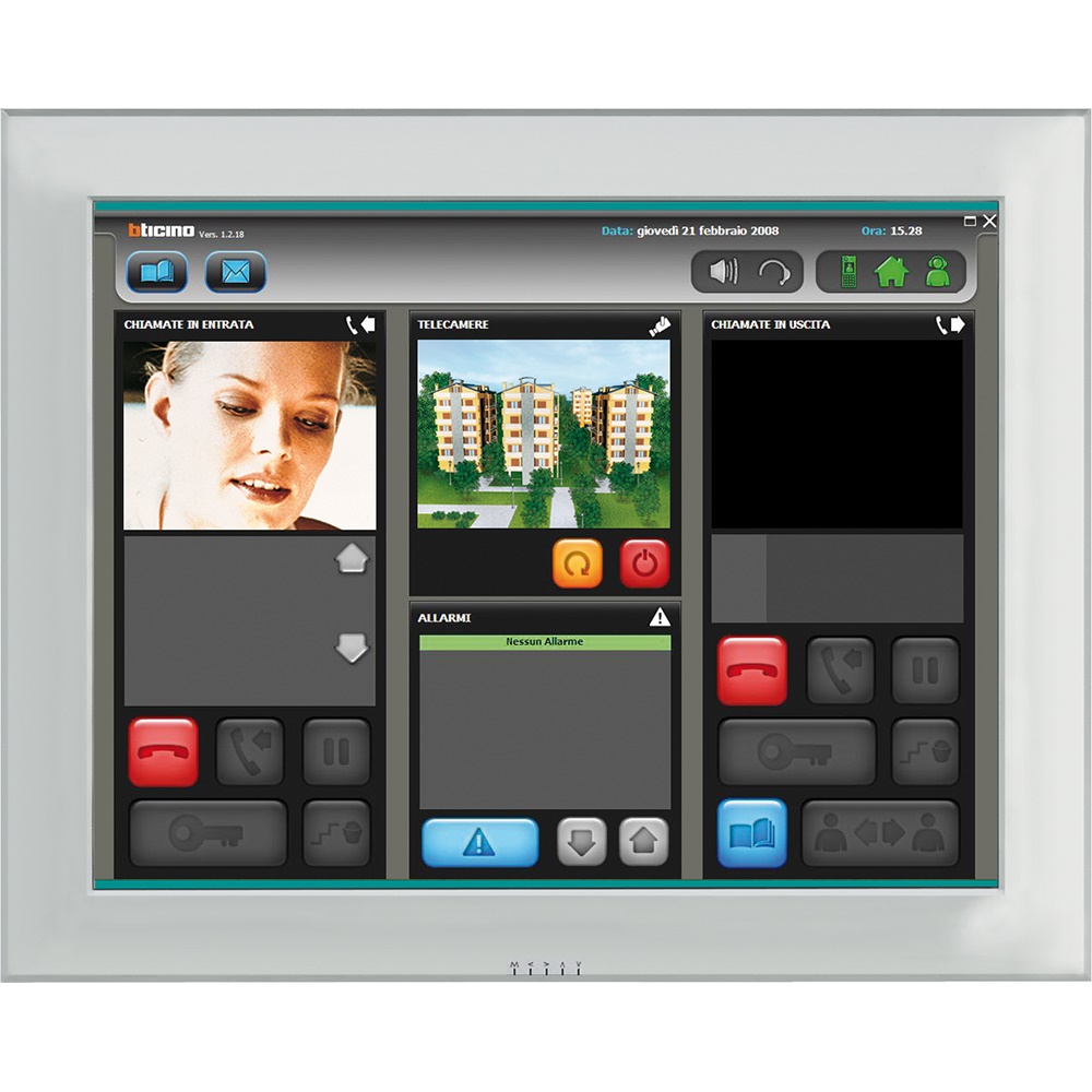 Centralino portineria software gestione chiamate citofoniche videocitofoniche controllo telecamere impianti 2 FILI/IP