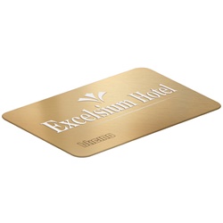 Badge controllo accessi contactless 13,56 MHz formato carta credito per hotel