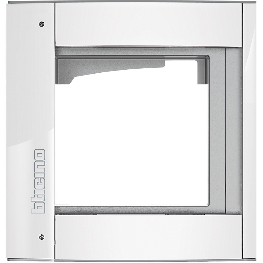 Supporto 1 modulo allwhite alta qualità per applicazioni elettriche professionali