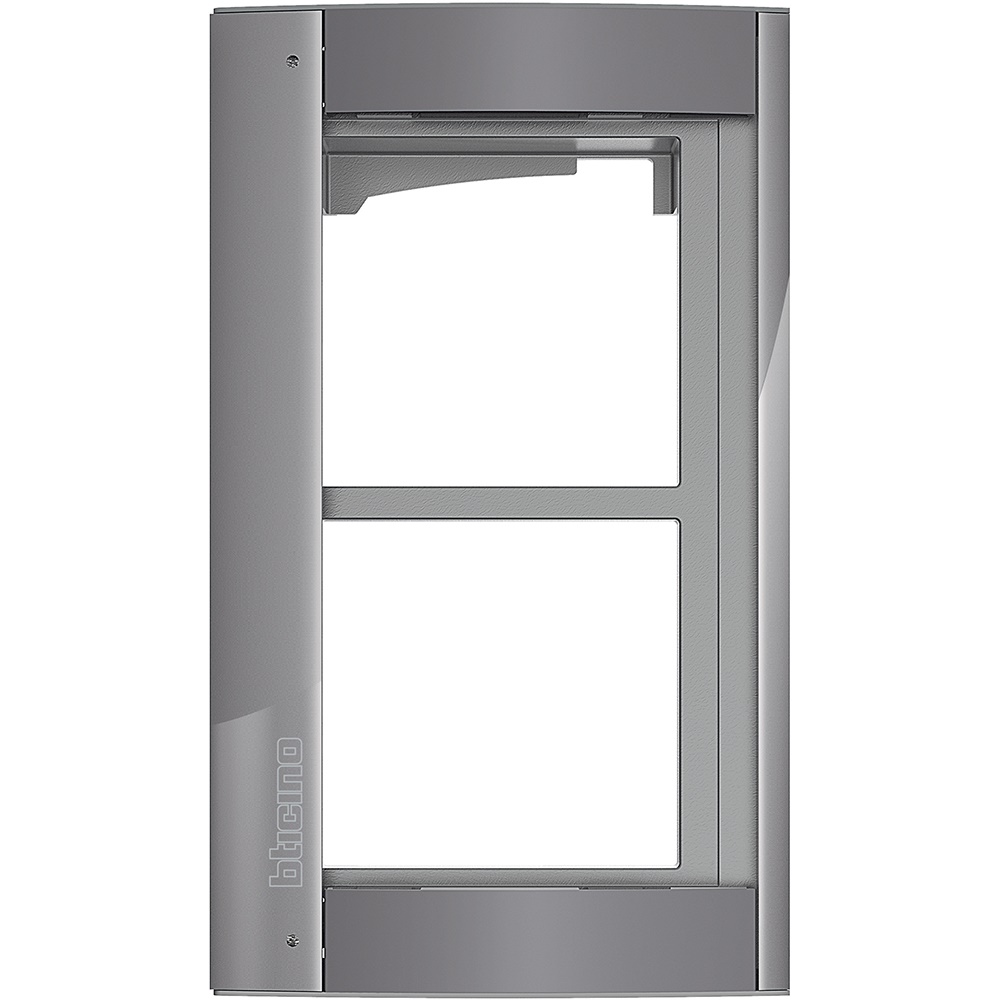 Supporto modulare 2 moduli grigio resistente per installazioni elettriche residenziali e commerciali