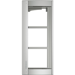 Supporto 3 moduli in metallo resistente per installazioni elettriche professionali