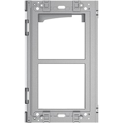 Telaio metallo 2 moduli robusto supporto installazioni elettriche modulari
