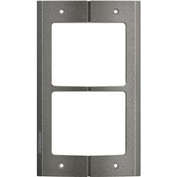 Cornice 2 moduli Sfera Robur bianca resistente per impianti elettrici standard