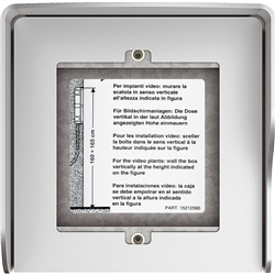 Scatola superficiale 1 modulo Allmetal con tetto antipioggia per impianti elettrici residenziali e commerciali
