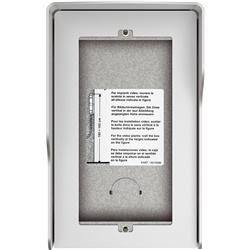 Scatola superficiale 2 moduli con tetto antipioggia finitura Allmetal per installazioni elettriche a parete