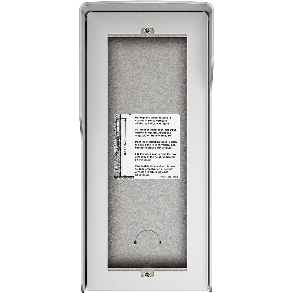Scatola superficiale 3 moduli Allmetal con tetto antipioggia per installazioni elettriche residenziali e professionali