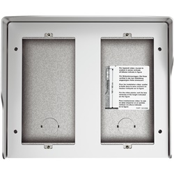 Scatola superficiale 4 moduli Allmetal con tetto antipioggia per installazione esterna