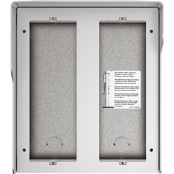 Scatola superficie 6 moduli Allmetal con tetto antipioggia per impianti elettrici parete verticale