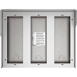 Scatola superficiale 9 moduli allmetal con tetto antipioggia per installazioni elettriche robuste