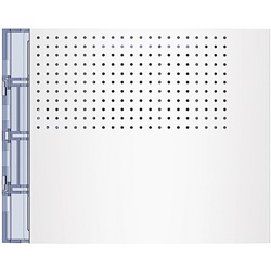Frontale porter base allwhite design minimalista ventilato per montaggio incasso elettrico modulari