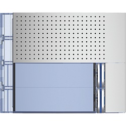 Frontale incasso 2 pulsanti SFERA New finitura Allmetal per impianti elettrici residenziali e professionali
