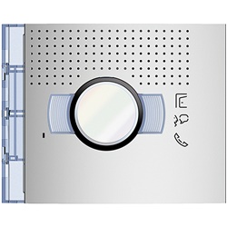 Frontale audio video metallo Allmetal montaggio incasso modulo singolo per impianti elettrici professionali e domestici