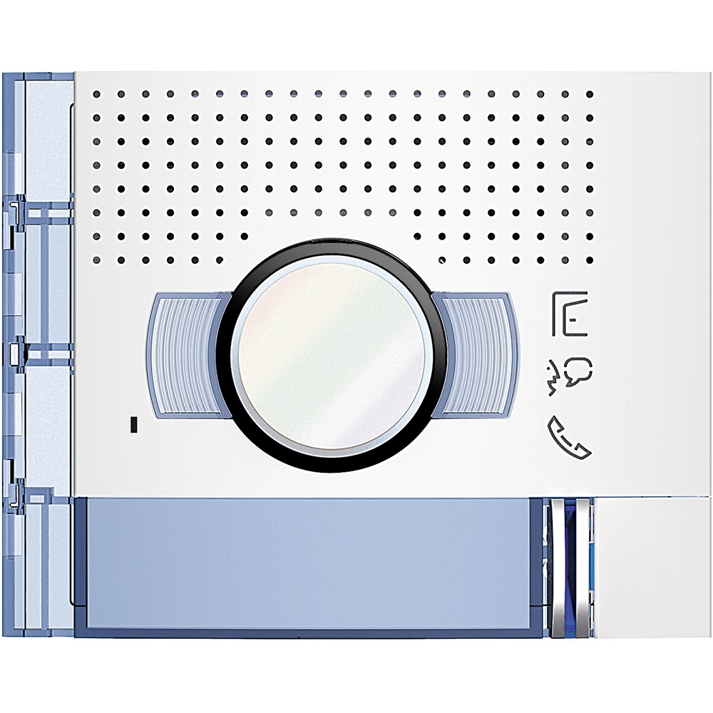 Presa audio video incasso 1 pulsante finitura bianco per impianti residenziali e commerciali