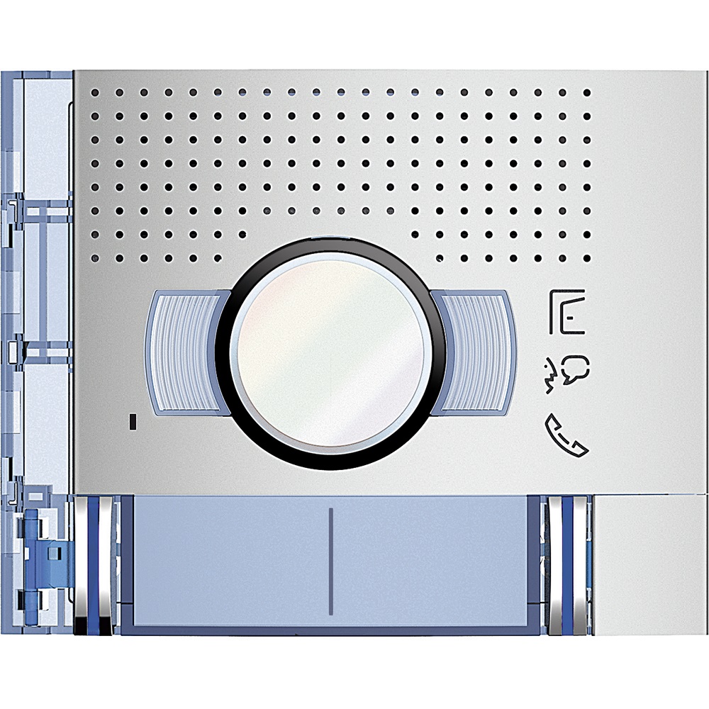 Modulo audio-video incasso doppia fila 2 pulsanti finitura Allmetal per impianti elettrici domestici e professionali