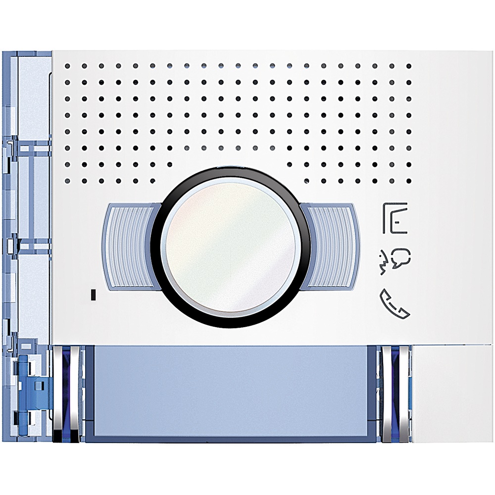 Presa audio video doppia fila 2 pulsanti montaggio incasso finitura Allwhite per impianti professionali