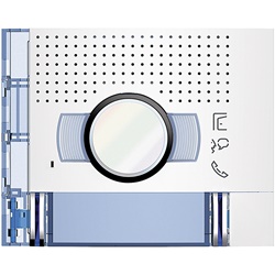 Presa audio video doppia fila 2 pulsanti montaggio incasso finitura Allwhite per impianti professionali