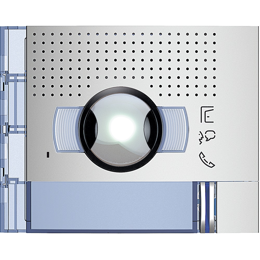 Frontale audio video grandangolare 1 pulsante montaggio incasso Allmetal per impianti residenziali e professionali