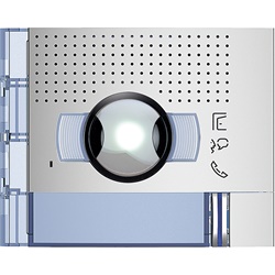 Frontale audio video grandangolare 1 pulsante montaggio incasso Allmetal per impianti residenziali e professionali