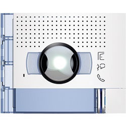 Presa audio video grandangolare 1 pulsante montaggio incasso finitura Allwhite per impianti elettrici