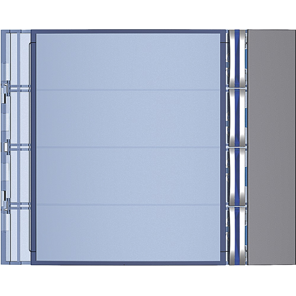 Frontale 4 pulsanti Allstreet montaggio a incasso controllo elettrico modulare design senza cornice
