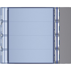Frontale 4 pulsanti Allstreet montaggio a incasso controllo elettrico modulare design senza cornice